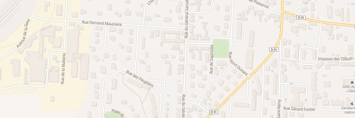 Plan du 30 Rue General Sarrail à Arcis-sur-Aube