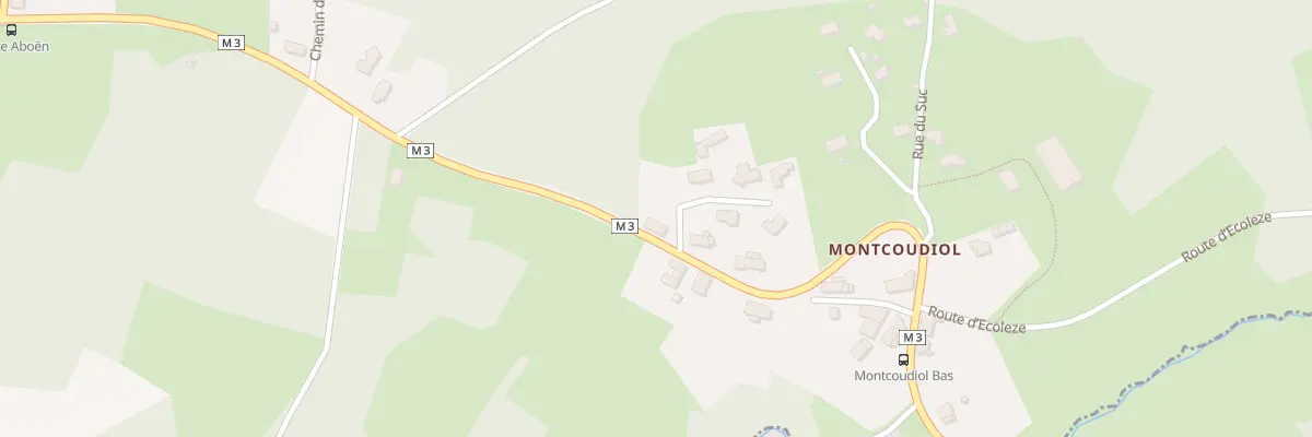 Plan du 486 Rte de Montcoudiol à Aboën