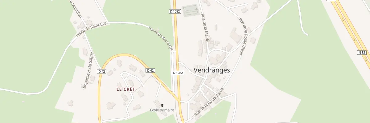 Plan du 5508 Le Bourg à Vendranges