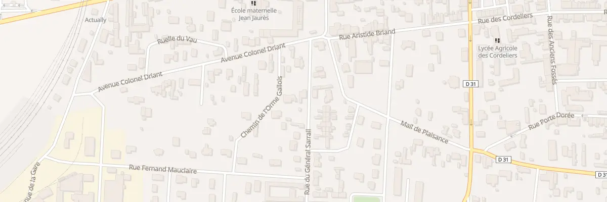 Plan du 8 Rue General Sarrail à Arcis-sur-Aube
