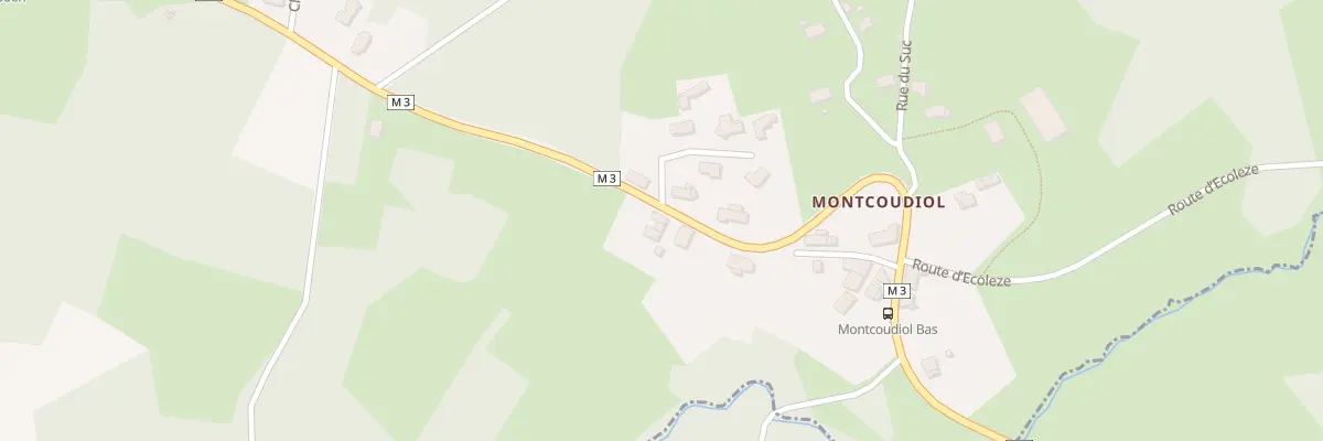 Plan du 445 Rte de Montcoudiol à Aboën