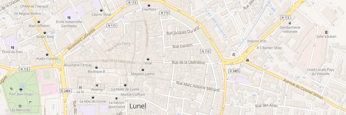 Plan du 318 Rue de la Libération à Lunel