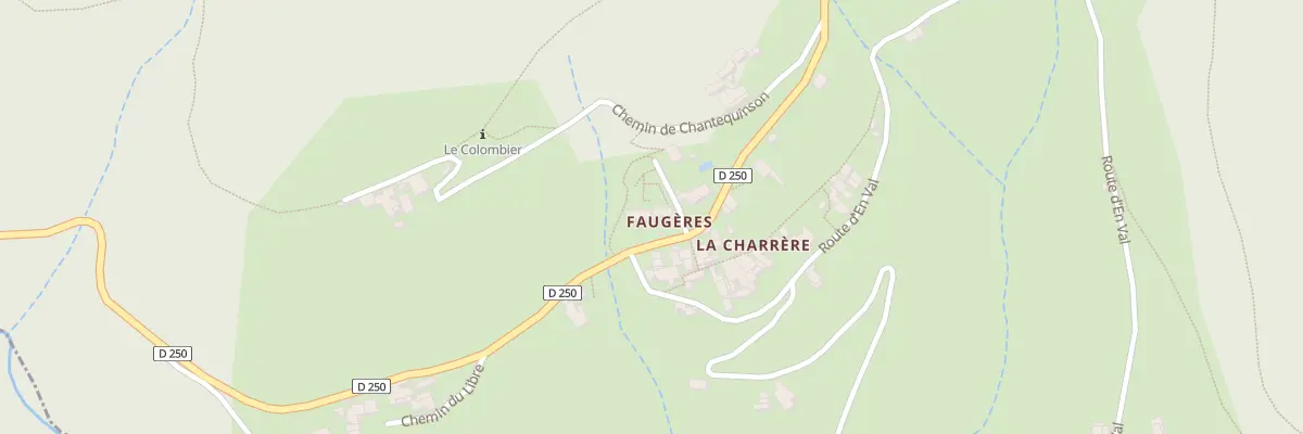 Plan du 5117 La Charrere à Faugères