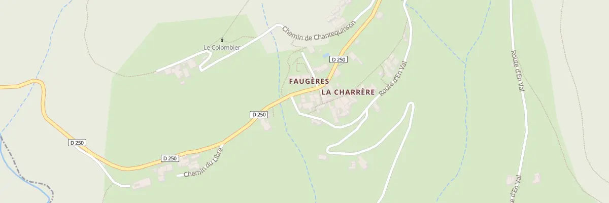 Plan du 5018 La Charrere à Faugères