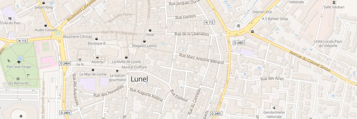 Plan du 109 Rue Marc Antoine Menard à Lunel