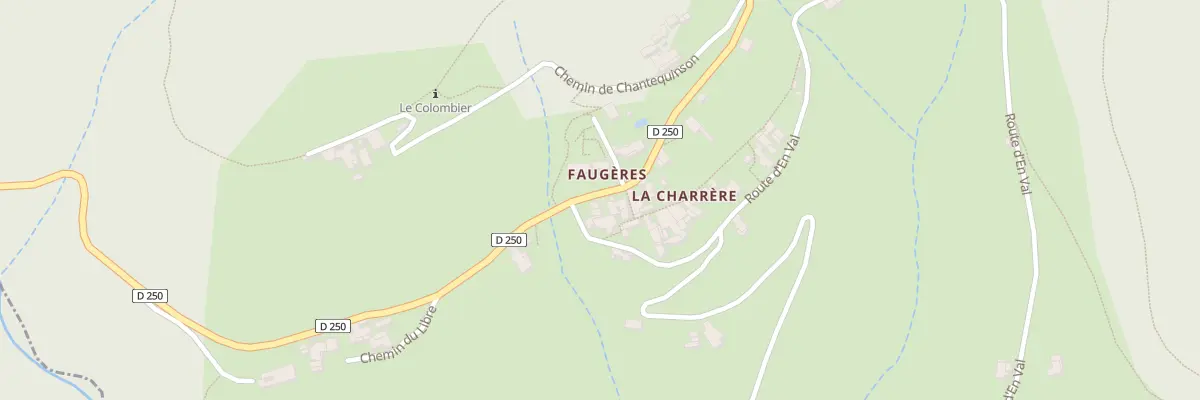 Plan du 5107 La Charrere à Faugères