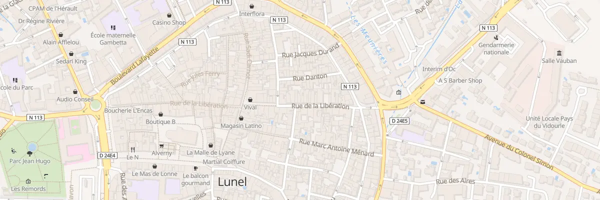 Plan du 332 Rue de la Libération à Lunel