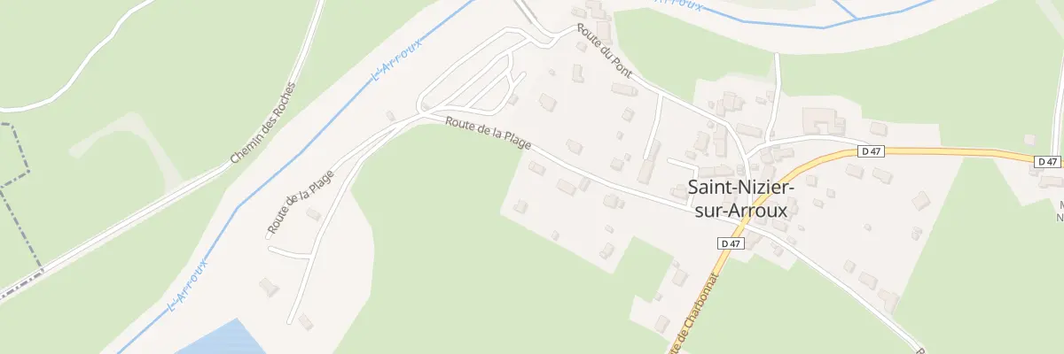 Plan du 5061 La Plage à Saint-Nizier-sur-Arroux