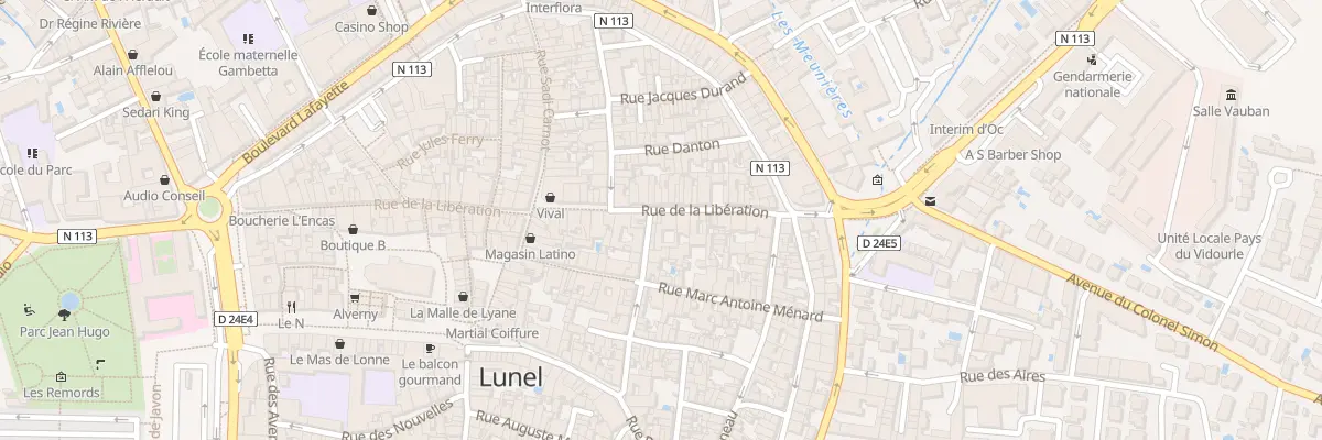 Plan du 331 Rue de la Libération à Lunel