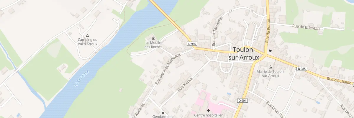 Plan du 5 Rue des Prés Marteaux à Toulon-sur-Arroux