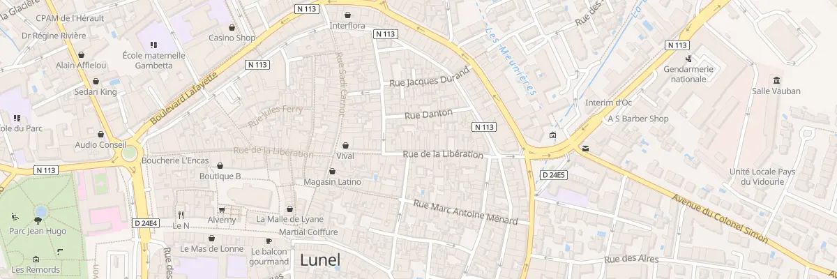 Plan du 334 Rue de la Libération à Lunel