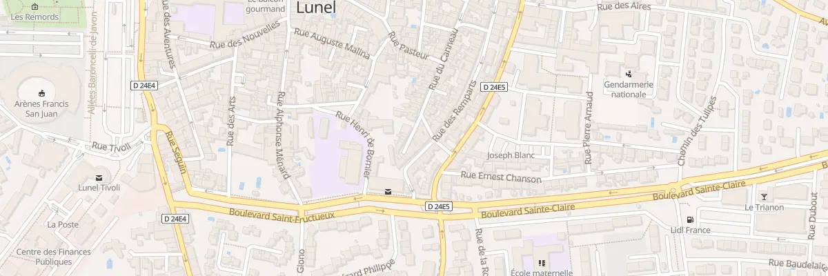 Plan du 228 Rue du Canneau à Lunel