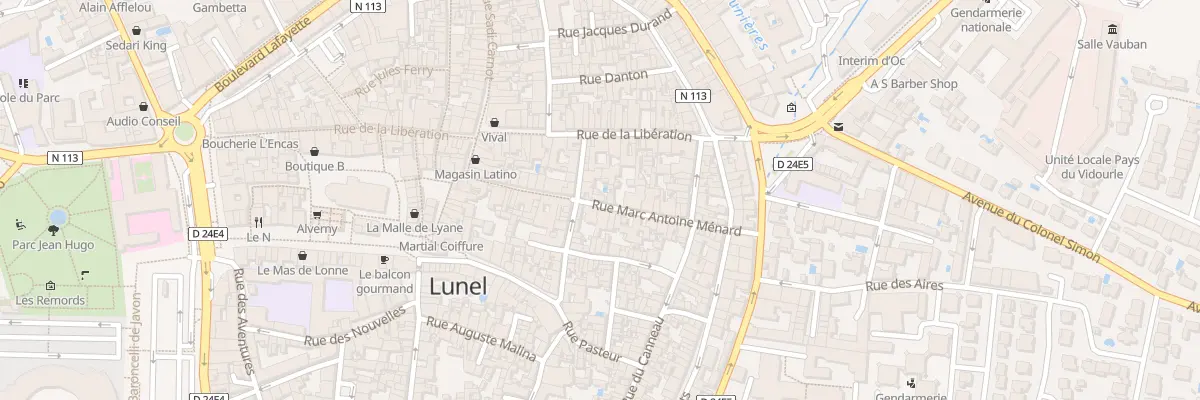 Plan du 114 Rue Marc Antoine Menard à Lunel
