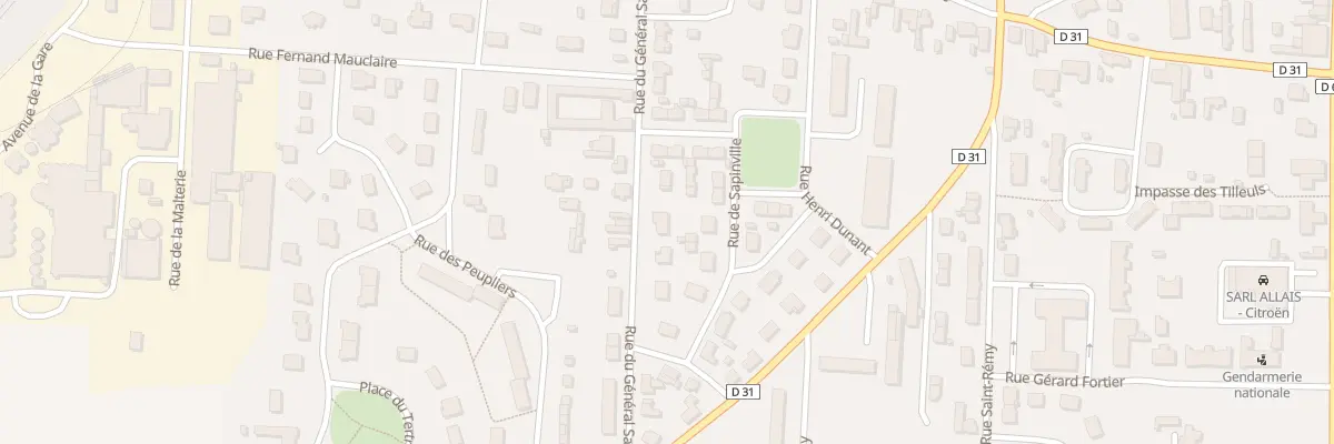 Plan du 31 Rue General Sarrail à Arcis-sur-Aube