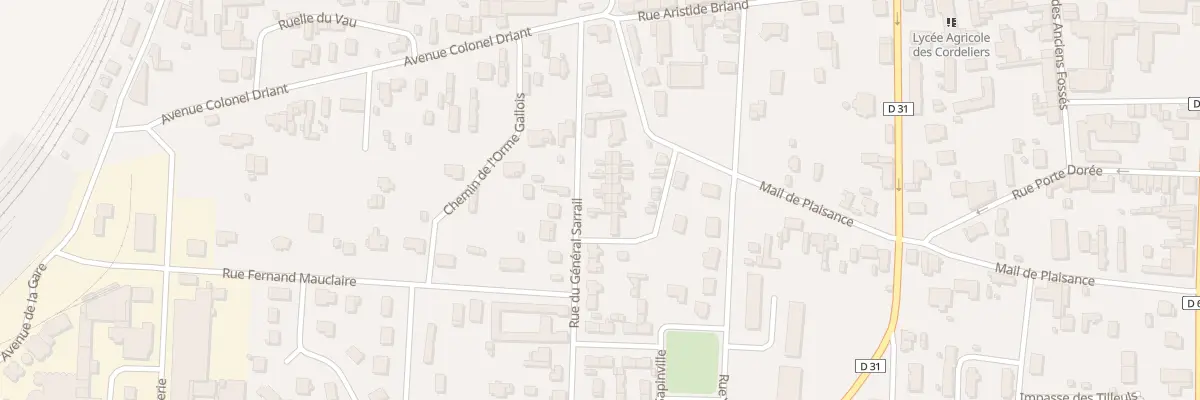 Plan du 13 Rue General Sarrail à Arcis-sur-Aube