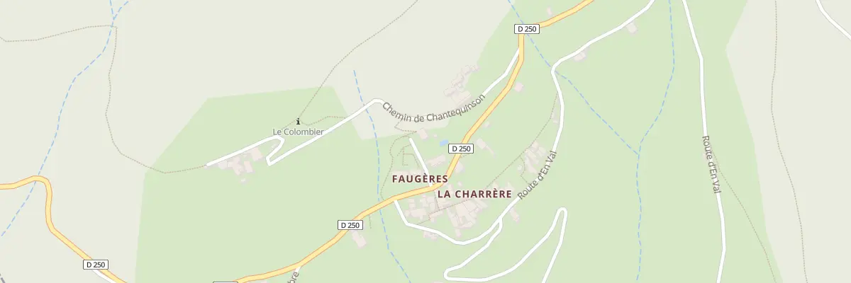 Plan du 5004 La Charrere à Faugères