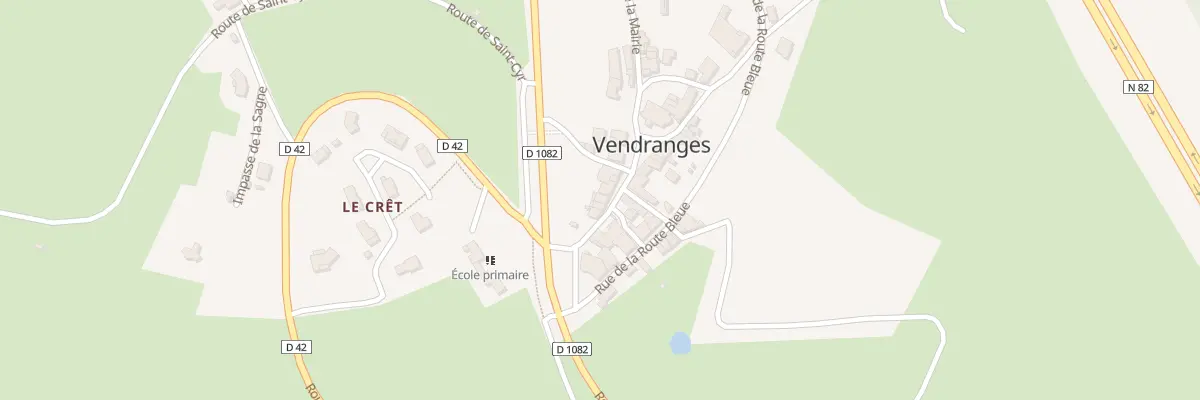 Plan du 5 Rue de la Mairie à Vendranges