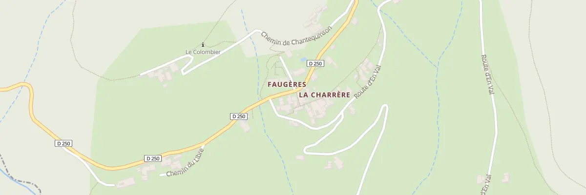 Plan du 5021 La Charrere à Faugères