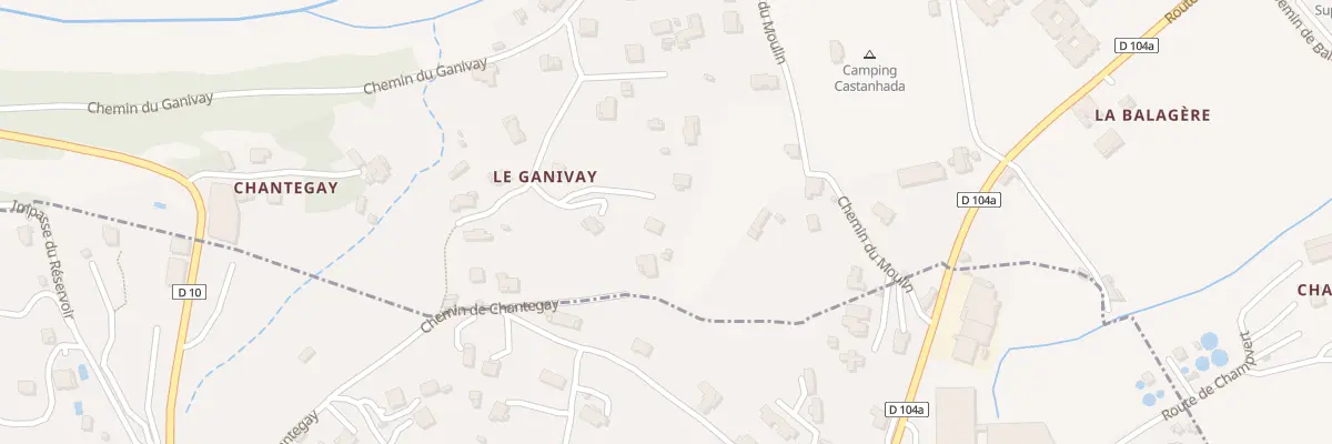 Plan du 5214 Ganivay à Chambonas