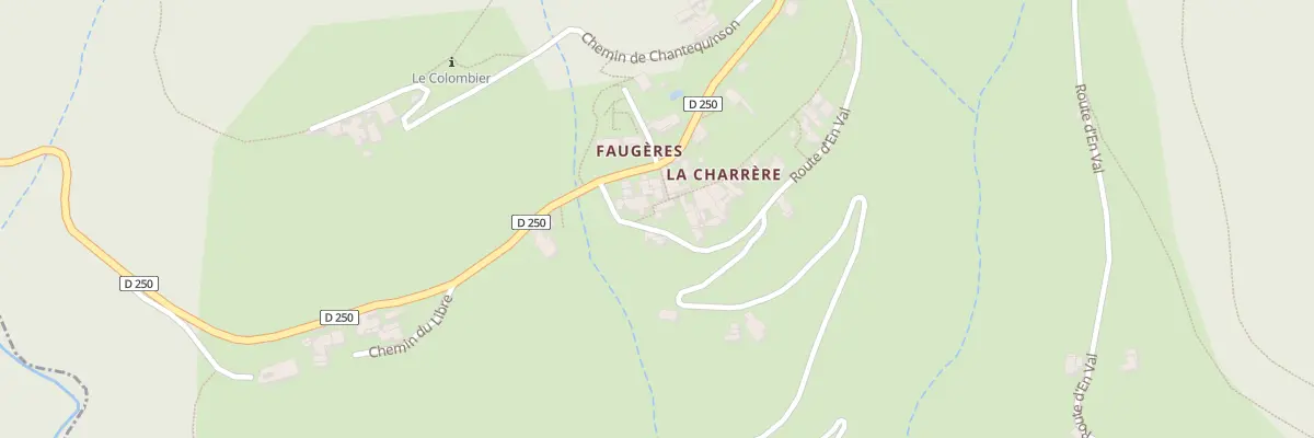 Plan du 5070 La Charrere à Faugères