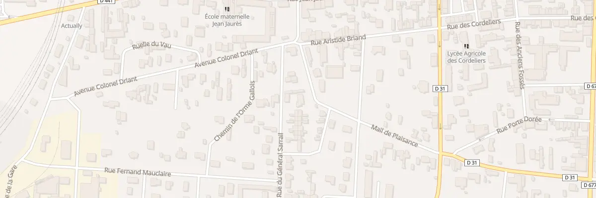 Plan du 3 Rue General Sarrail à Arcis-sur-Aube
