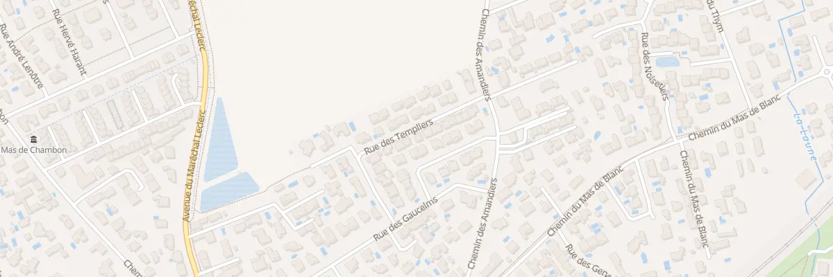 Plan du 96 Rue des Templiers à Lunel