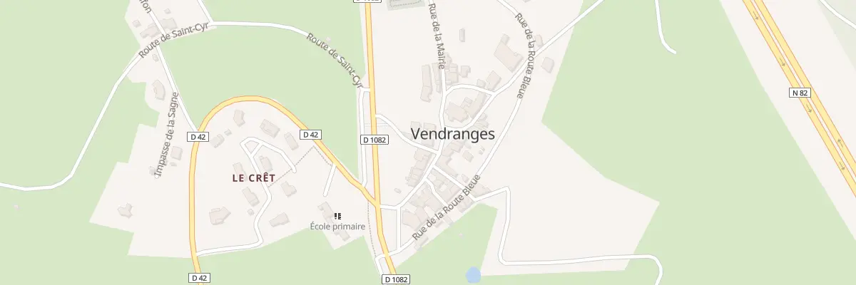 Plan du 13 Rue de la Mairie à Vendranges