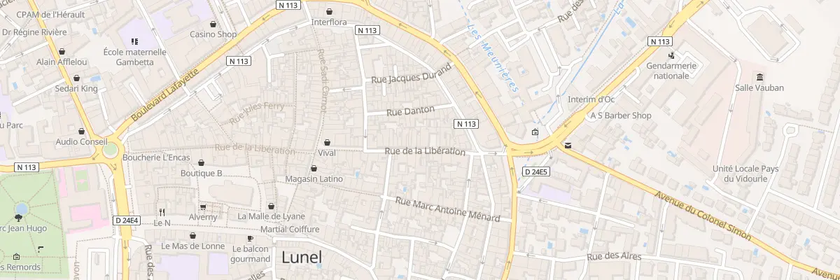 Plan du 357 Rue de la Libération à Lunel