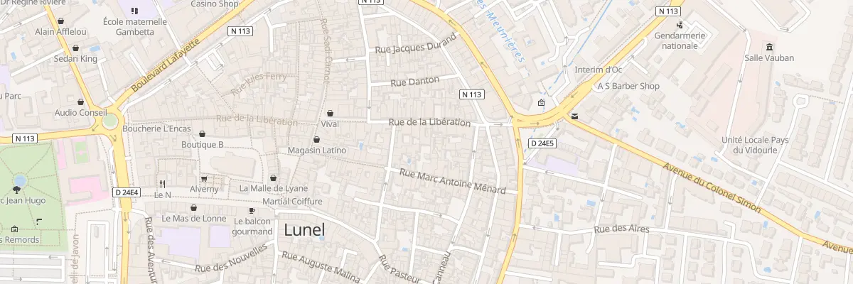 Plan du 361 Rue de la Libération à Lunel