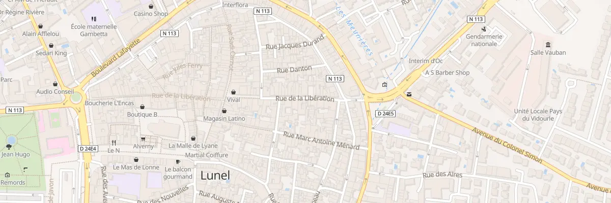 Plan du 367 Rue de la Libération à Lunel