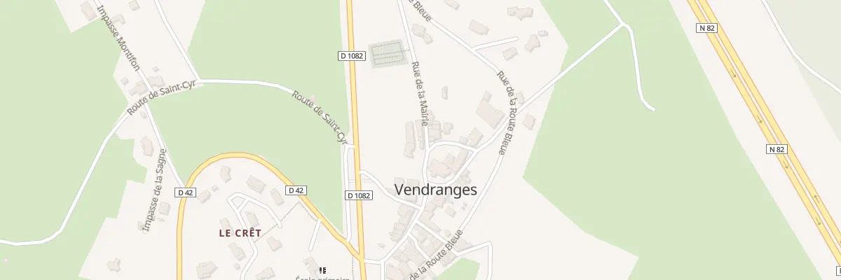 Plan du 19 Rue de la Mairie à Vendranges