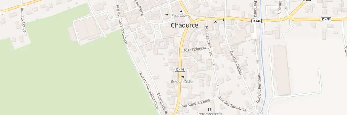 Plan du 12 Rue Dite Grande Rue à Chaource