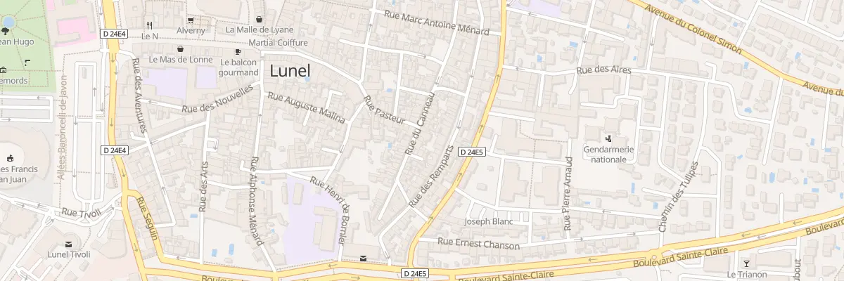 Plan du 142 Rue du Canneau à Lunel