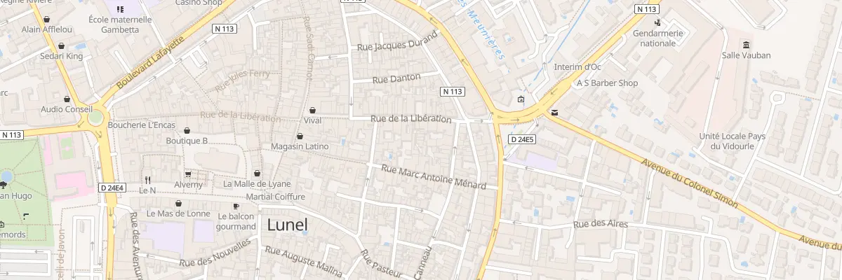 Plan du 369 Rue de la Libération à Lunel