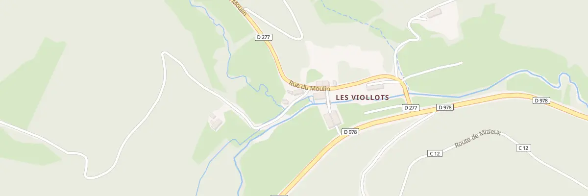 Plan du 5270 Les Viollots à Roussillon-en-Morvan