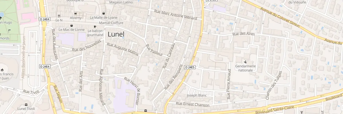 Plan du 124 Rue du Canneau à Lunel