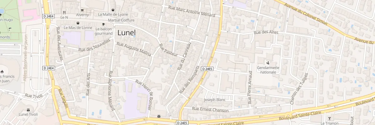 Plan du 134 Rue du Canneau à Lunel