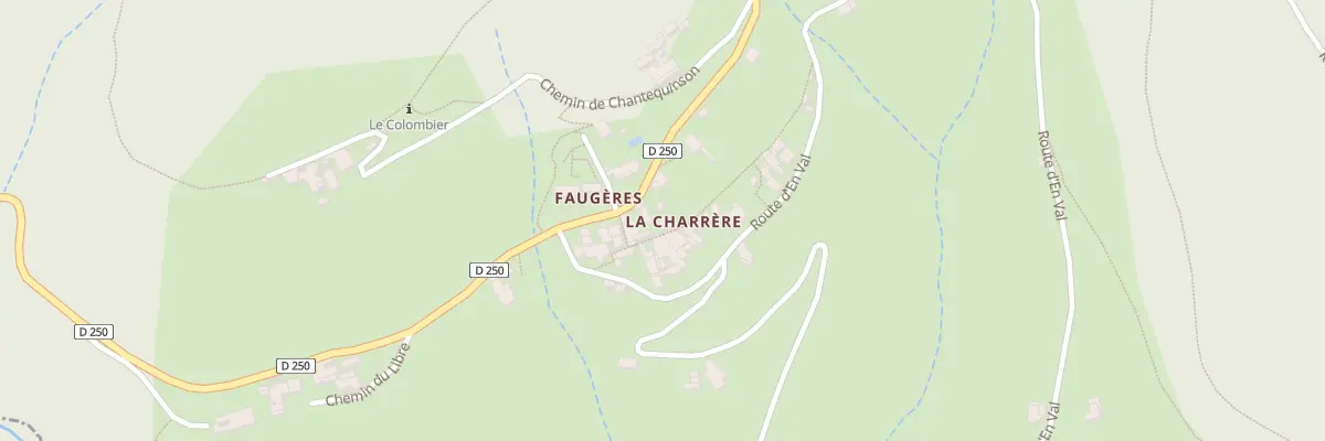 Plan du 5015 La Charrere à Faugères