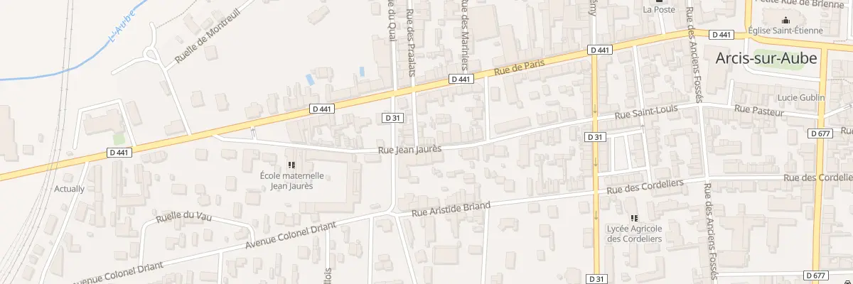 Plan du 36 Rue Jean Jaurès à Arcis-sur-Aube
