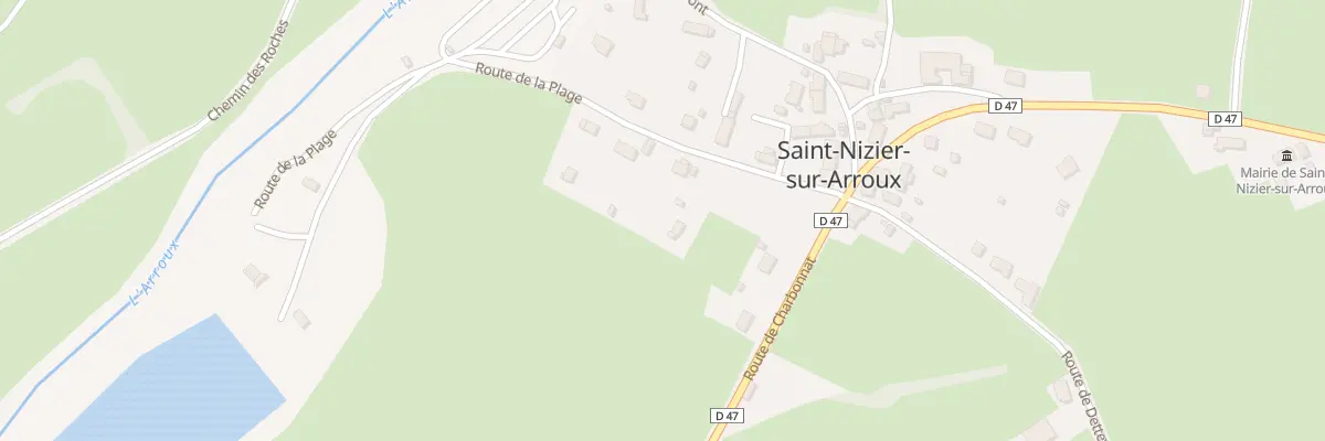 Plan du 5069 La Plage à Saint-Nizier-sur-Arroux