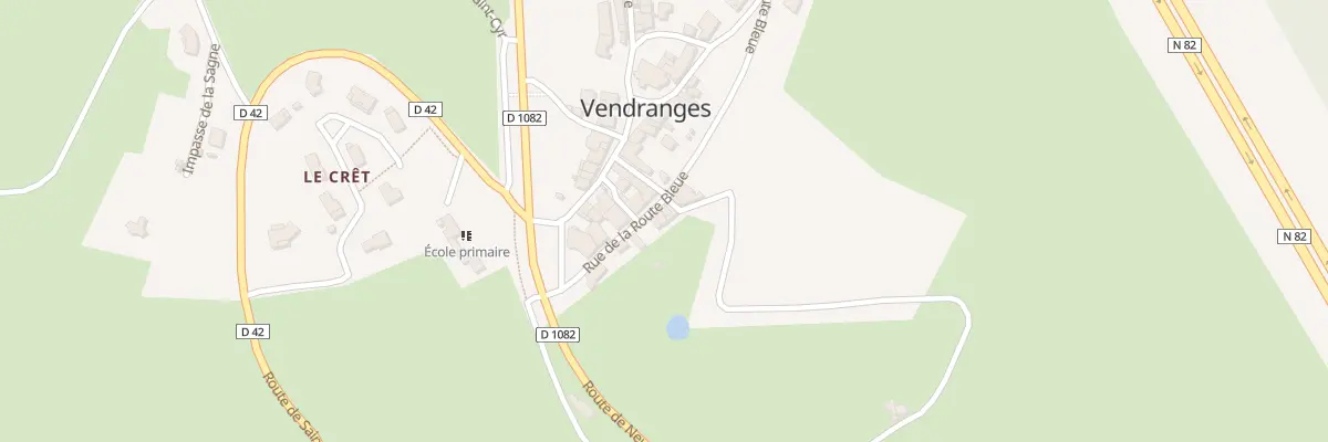 Plan du 5002 Le Bourg à Vendranges