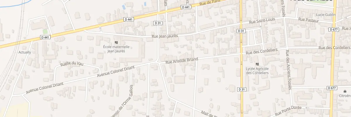 Plan du 32 Rue Aristide Briand à Arcis-sur-Aube