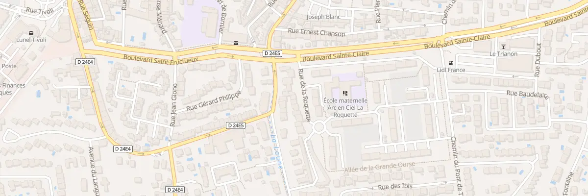 Plan du 61 Rue de la Roquette à Lunel