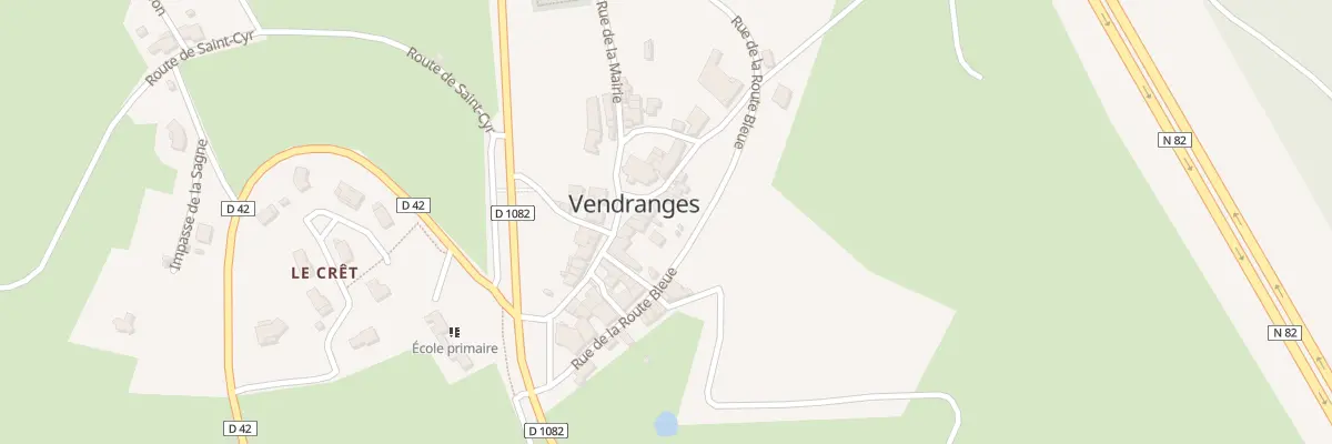 Plan du 5010 Le Bourg à Vendranges