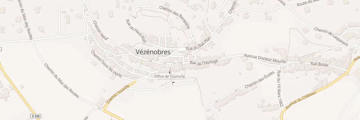 Plan du 1 Rue de l’Horloge à Vézénobres