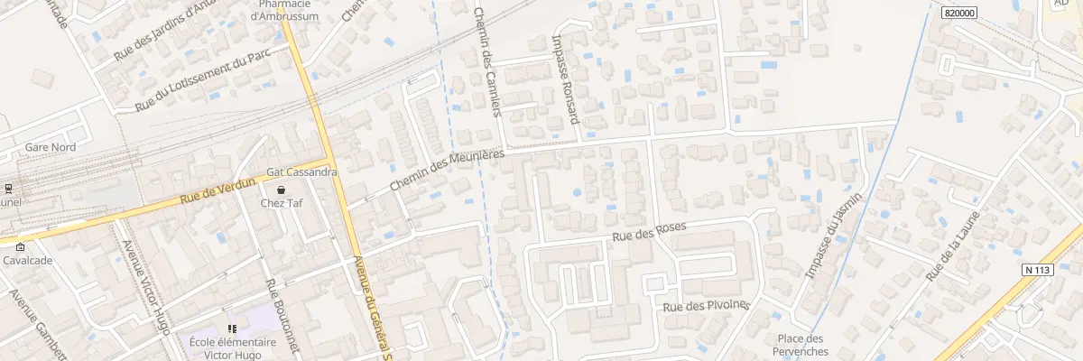 Plan du 130 Rue des Roses à Lunel