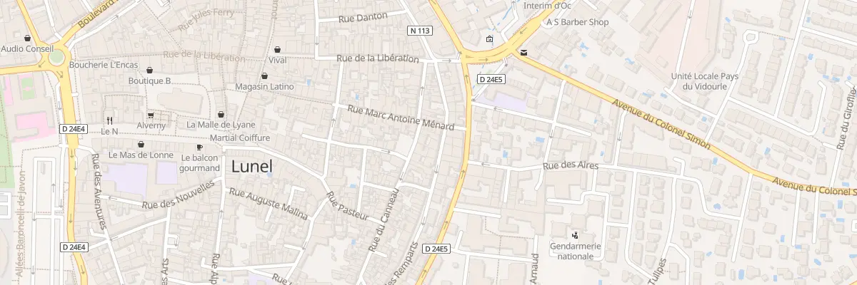 Plan du 18 Rue du Canneau à Lunel