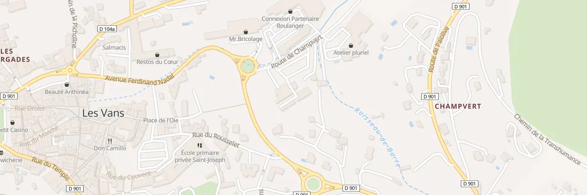 Plan du Savel aux Vans