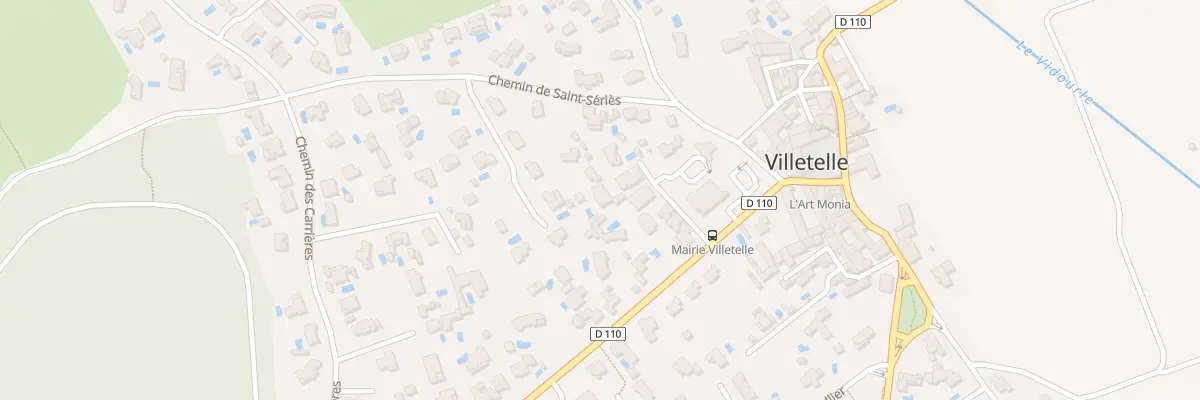 Plan du 117 Che de Saint Series à Villetelle