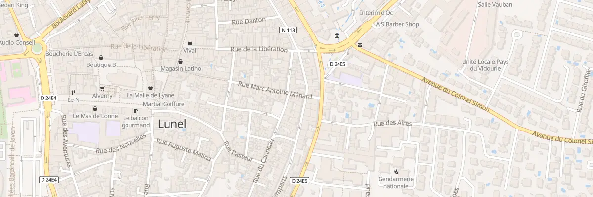 Plan du 211 Rue Marc Antoine Menard à Lunel